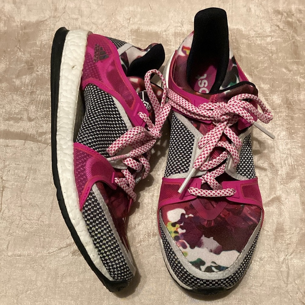 Adidas Pure Boost X TR Training Shoes Floral Print